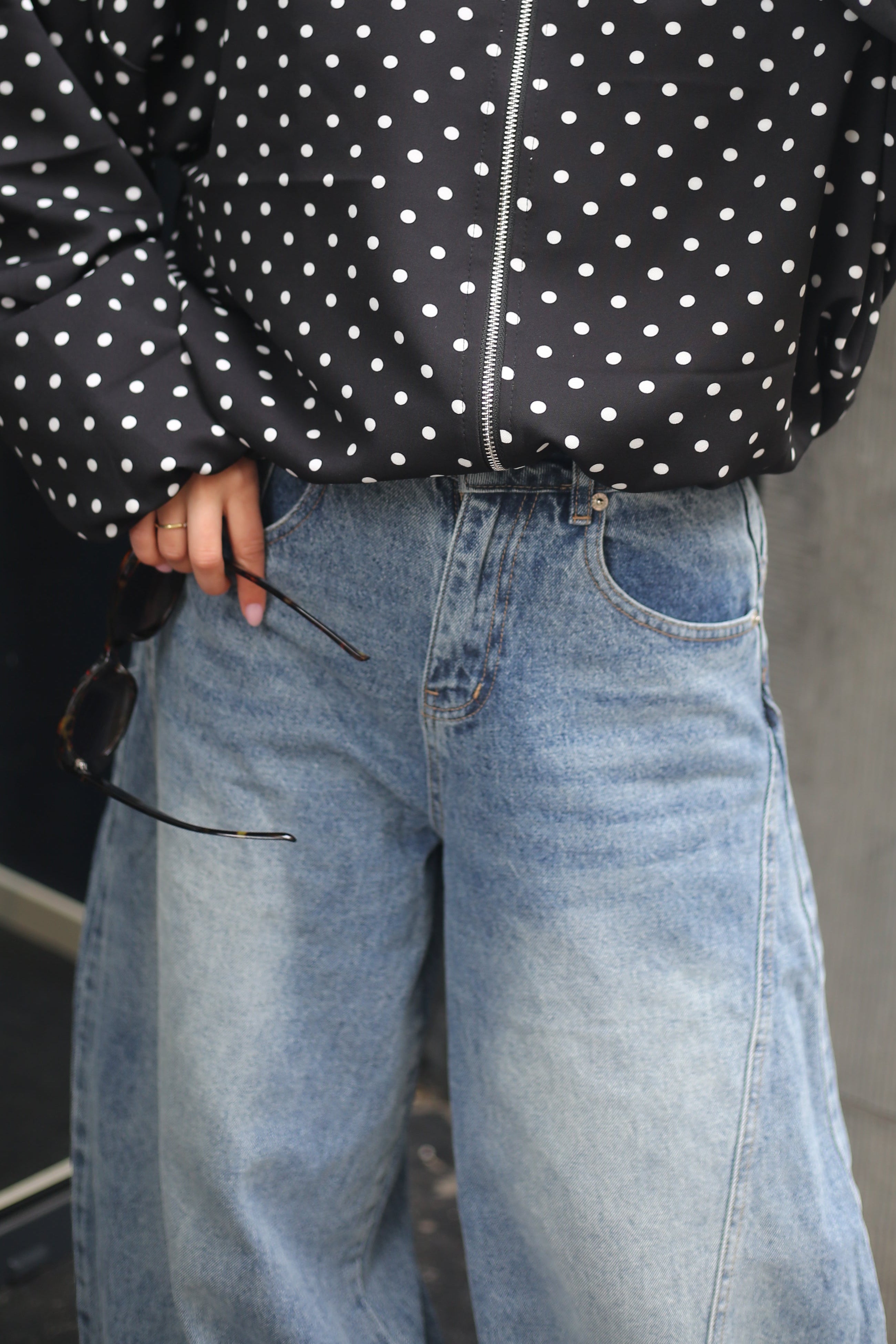 Evi balloon jeans blue