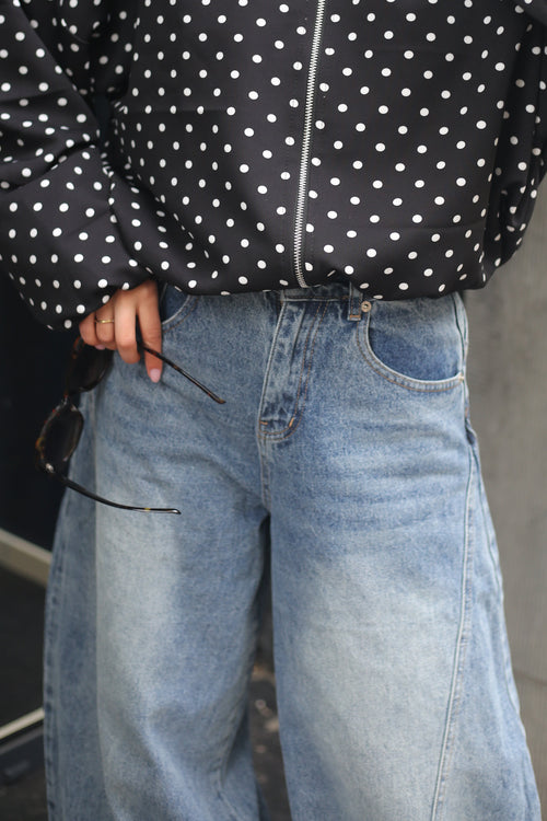 Evi balloon jeans blue